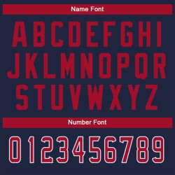 Custom Navy Red-White Mesh Split Fashion Football Jersey